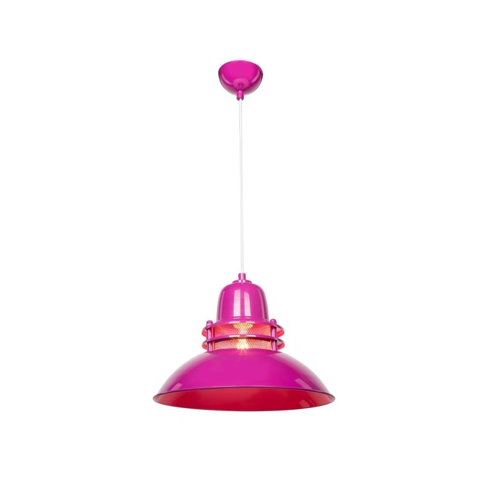 Lampada a sospensione stile industriale Tibet ASZ0872 colore fucsia