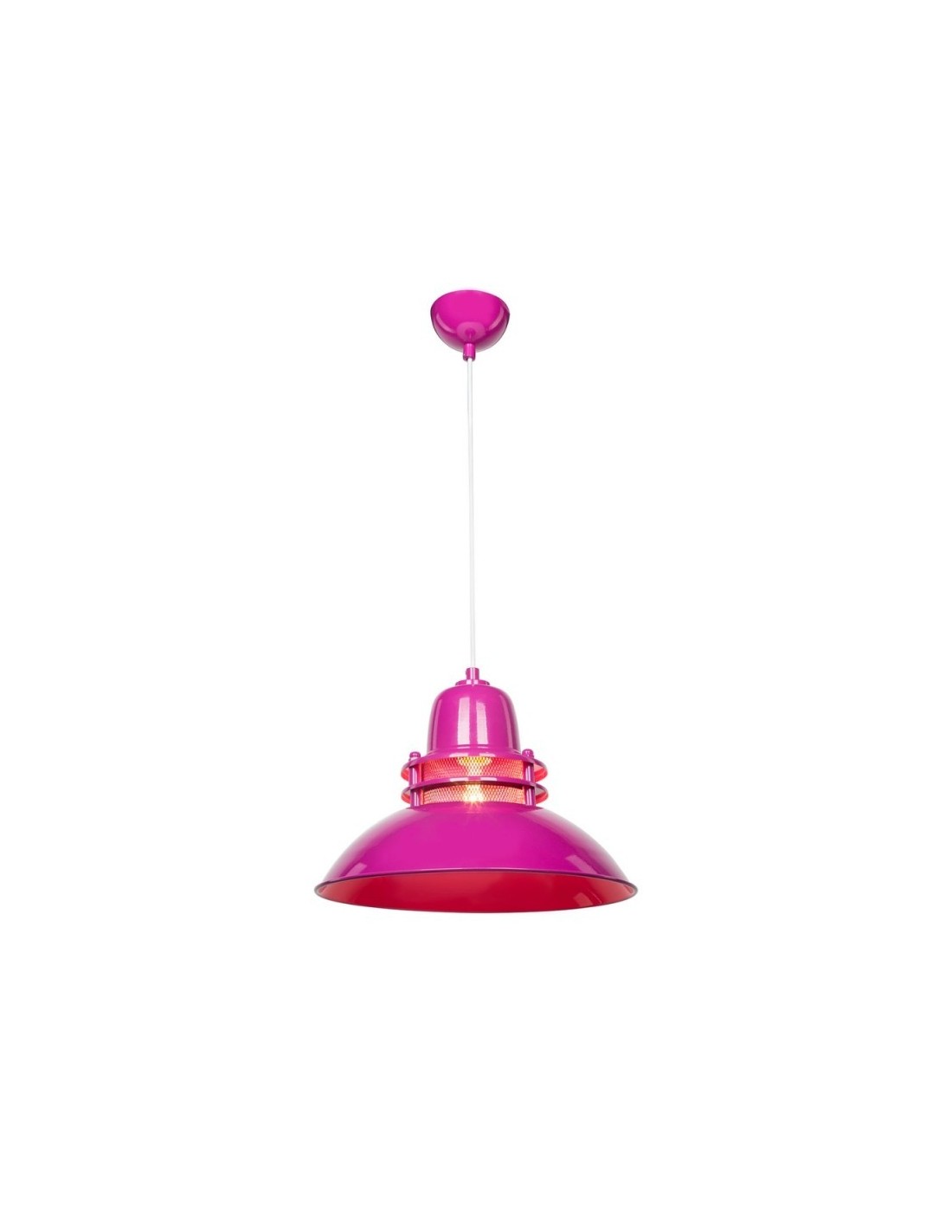 Lampada a sospensione stile industriale Tibet ASZ0872 colore fucsia