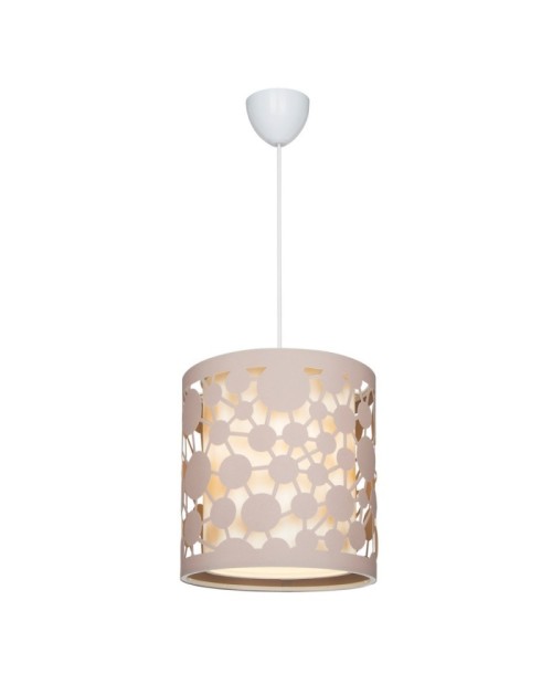 Lampada a sospensione paralume beige con intagli Summer ASZ1179