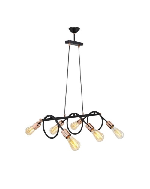 Lampada a sospensione stile contemporaneo con 6 punti luce Derbent MDL3938