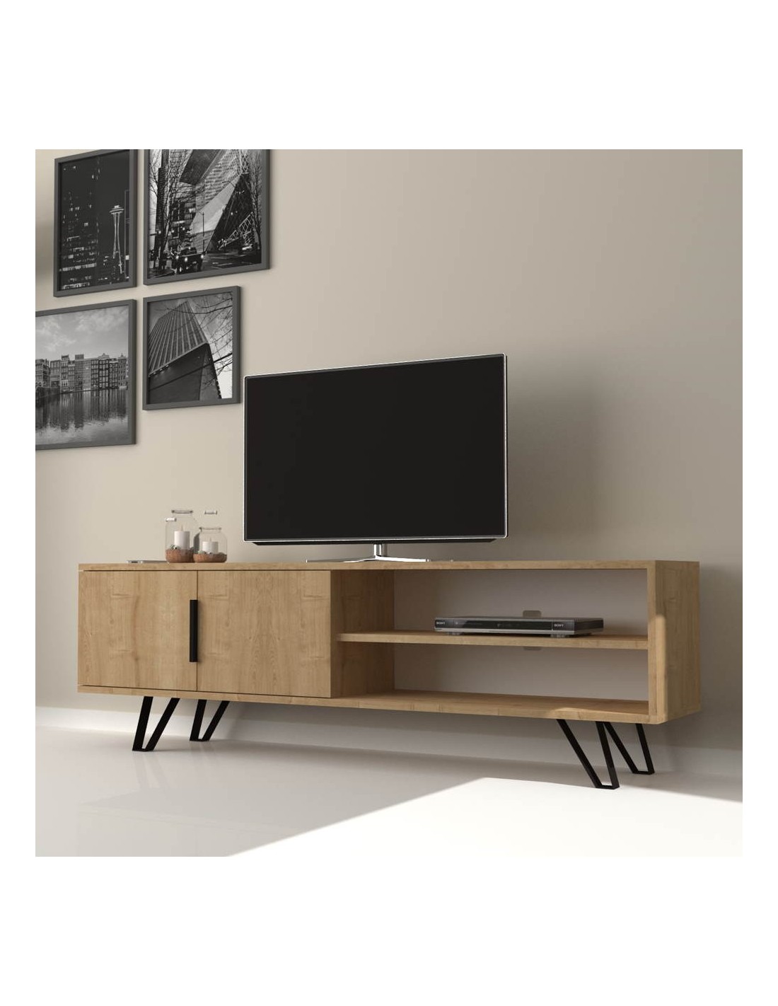 Mobile porta Tv rovere 160 cm. Foot