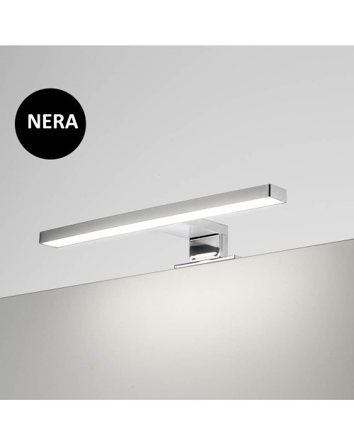 Lampada LED per bagno Kyra 300 mm nera